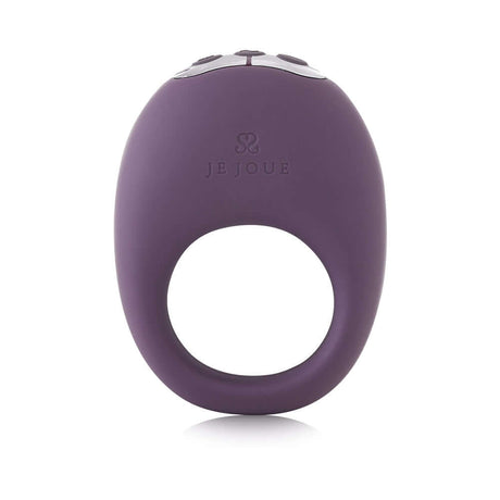 Je Joue Midnight Magic Duet Bullet Vibrator with Mio Ring in elegant purple design.