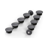 Mystim Opus E-Masturbator Vagina accessory kit with black suction cups for enhanced stimulation.