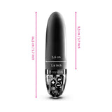 Mystim Sleak Freak E-Stim Vibrator Black with dimensions 14.5 cm by 3.6 cm for effective pleasure.