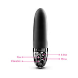Mystim Sleak Freak E-Stim Vibrator Black showing controls for E-Stim, vibration, plus and minus.