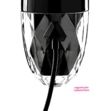 Mystim Sleak Freak E-Stim Vibrator Black showing the magnetic charging connection for easy use.