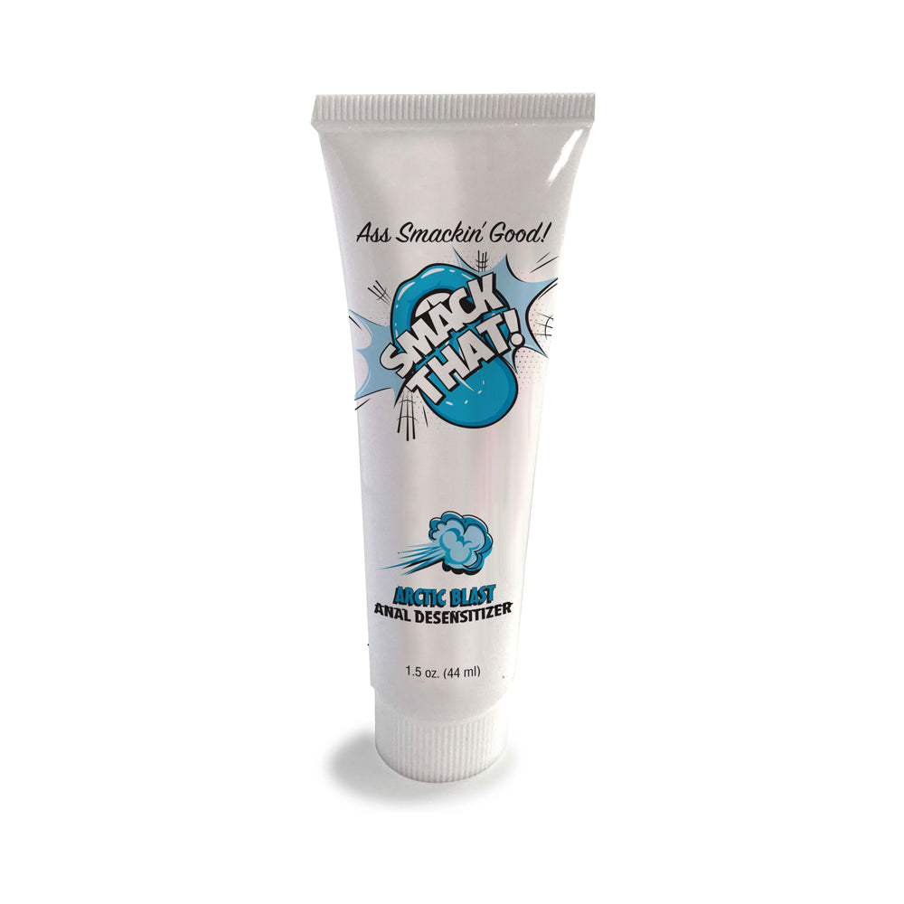 Smack That Anal Desensitizer Arctic Blast 1.5 Oz tube packaging for anal play enhancement.
