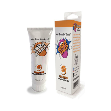 Smack That Anal Desensitizer Unflavored 1.5 Oz tube and box packaging for comfortable anal play.