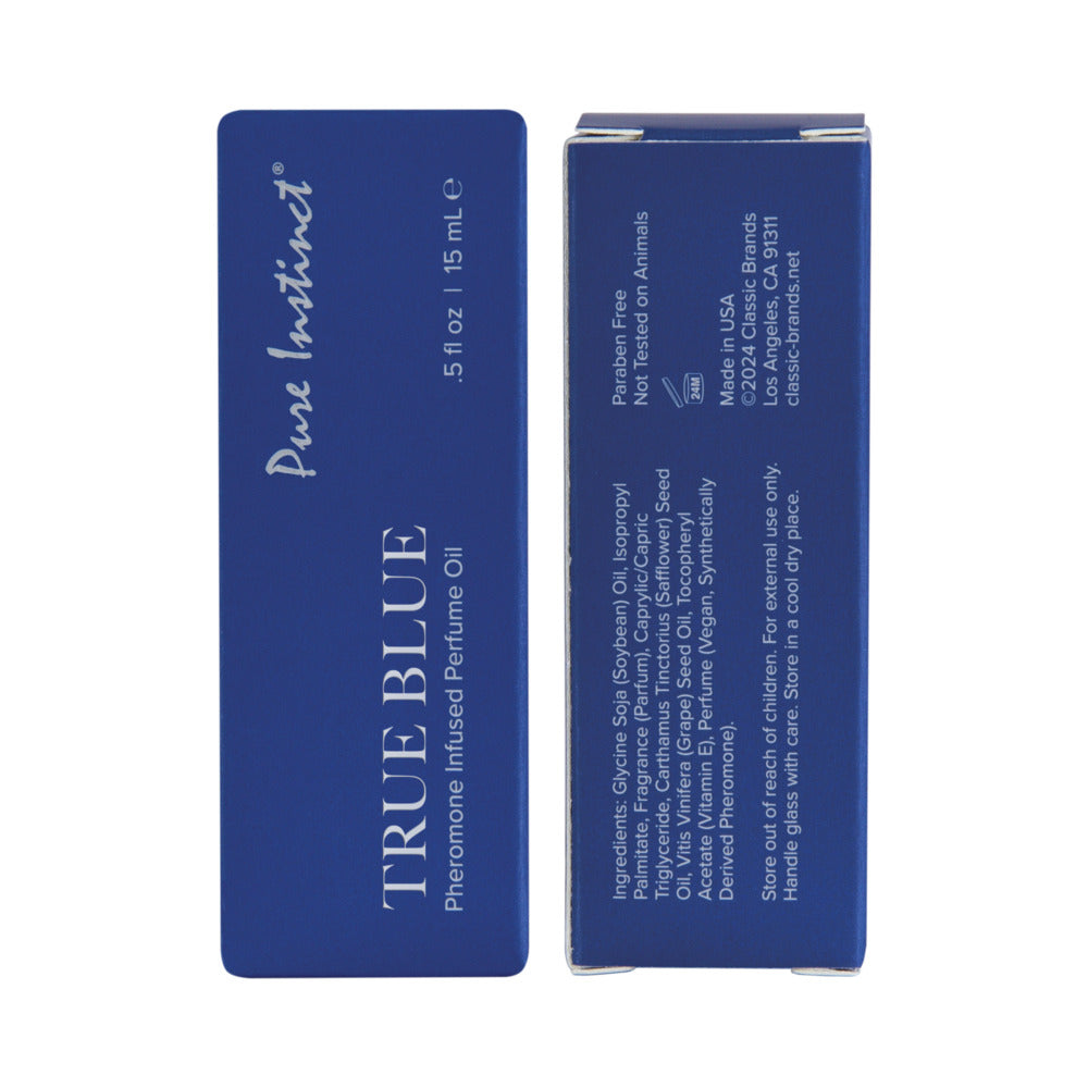 Pure Instinct Pheromone Perfume Oil With Dropper True Blue - 15 Ml 0.5 Fl Oz