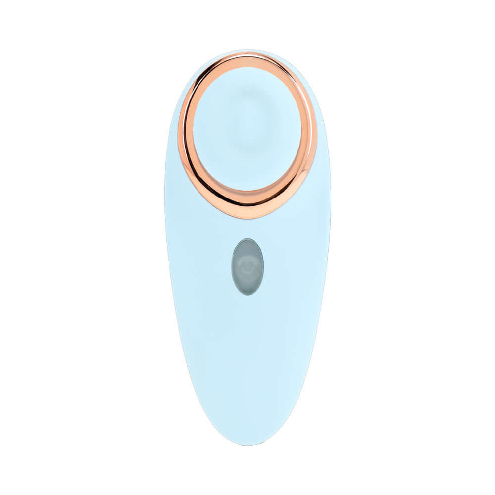 LoveLine Aurie AirTapTech Rechargeable Vibrator Blue showcasing innovative design and features.