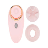 LoveLine Aurie AirTapTech Rechargeable Vibrator Pink with interchangeable attachments for enhanced pleasure.