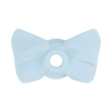 LoveLine Darling AirTapTech Rechargeable Vibrator Blue silicone bow attachment in light blue color.