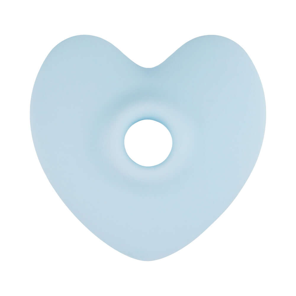 LoveLine Darling AirTapTech Rechargeable Vibrator Blue in a heart shape design, showcasing its unique and stylish appearance.