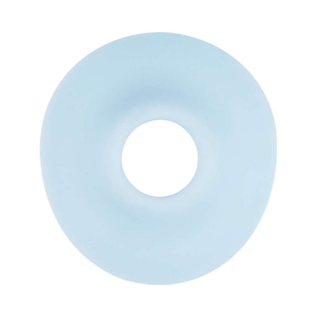 LoveLine Darling AirTapTech Rechargeable Vibrator Blue shown from above, featuring a sleek and modern design in light blue.