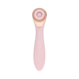 LoveLine Darling AirTapTech Rechargeable Vibrator Pink in sleek design with gold accents for pleasure and innovation.