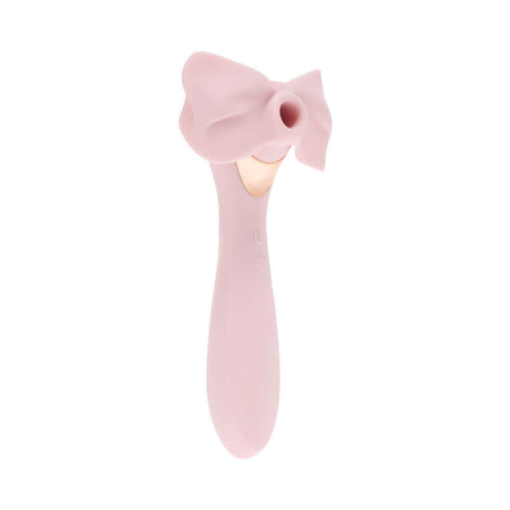 LoveLine Darling AirTapTech Rechargeable Vibrator Pink with a stylish bow design.