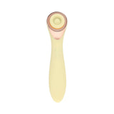LoveLine Darling AirTapTech Rechargeable Vibrator Yellow with rose gold accents and sleek design.
