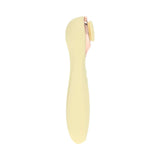LoveLine Darling AirTapTech Rechargeable Vibrator Yellow side view showcasing its sleek design and elegant color.