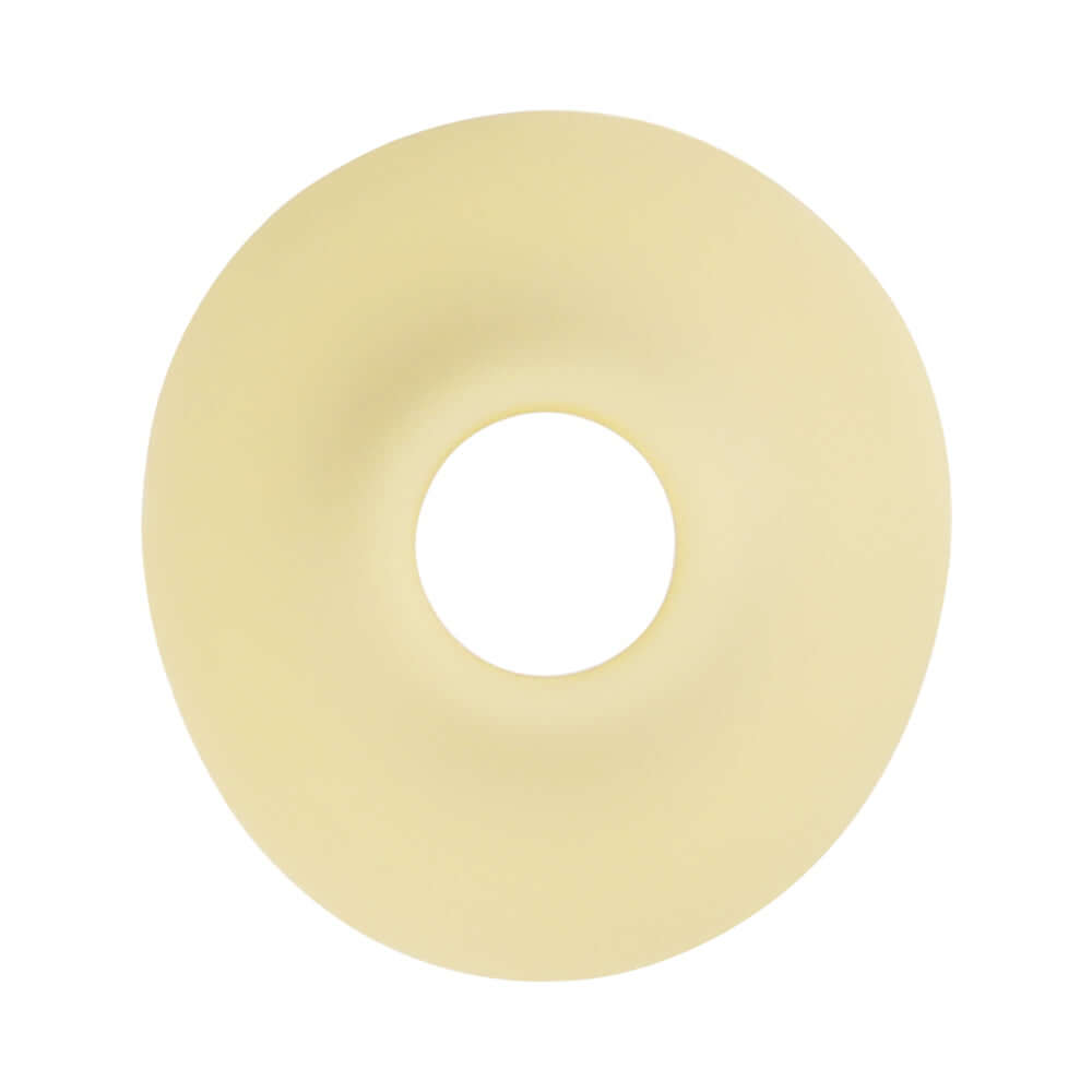 LoveLine Darling AirTapTech Rechargeable Vibrator Yellow accessory, smooth yellow silicone design with inner hole.