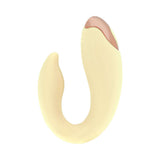 LoveLine Daydream AirTapTech Rechargeable Vibrator Yellow designed for dual stimulation with a sleek, travel-friendly design.