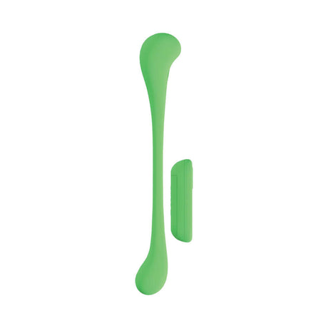 LoveLine FlexEase Bend Vibe Liquid Silicone Green, a flexible dual-ended vibrator with a bendable shaft.