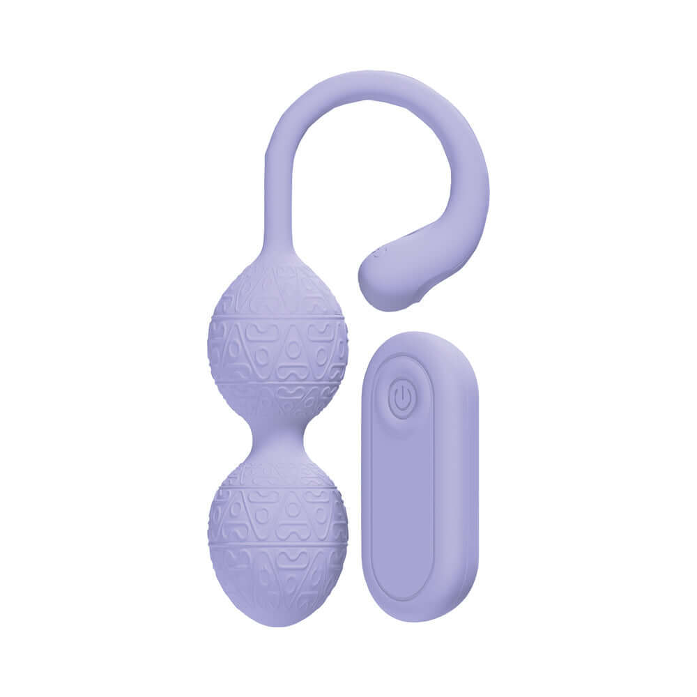 LoveLine PelviFit Beads Kegel Vibe Waterproof Remote Lavender for pelvic floor training and pleasure.