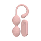 LoveLine PelviFit Beads Kegel Vibe Waterproof Remote Pink with dual beads and remote control in soft pink color