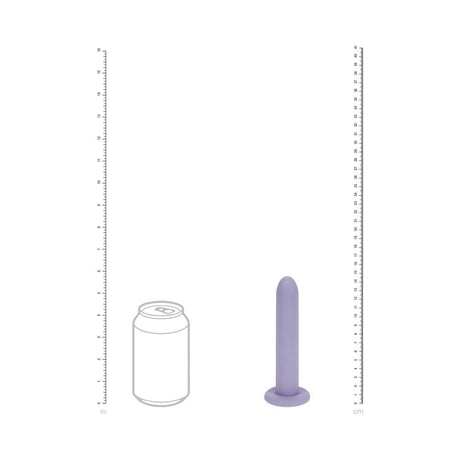 LoveLine PelviFit Expanding Vaginal Dilator Set Silicone shown next to a can for size comparison.