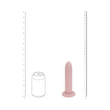LoveLine PelviFit Expanding Vaginal Dilator Set Silicone alongside a can for size reference.