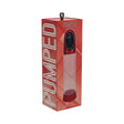 PUMPED CyberPulse Automatic Waterproof Metallic Red product packaging display with sleek design and digital interface.