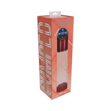 PUMPED Automatic Waterproof Metal Red packaging showcasing the sleek design and advanced features of the penis pump.