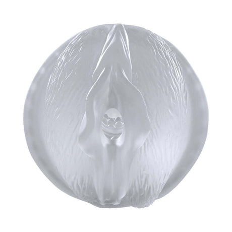 PUMPED HyperLift Masturbator Suction Metallic Red transparent design showcasing intricate details and functionality.