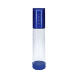 PUMPED HyperPump Automatic Metallic Blue penis pump with adjustable settings and strong suction for enhanced stimulation.