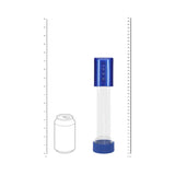 PUMPED HyperPump Automatic Metallic Blue penis pump with adjustable settings for enhanced erections.