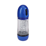 PUMPED SonicPull Masturbator Suction Vibration Blue with clear sleeve and suction features.
