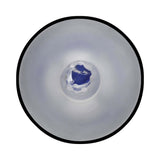 Top view of the PUMPED SonicPull Masturbator Suction Vibration Blue showcasing its smooth design and soft interior.