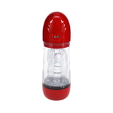 PUMPED SonicPull Masturbator Suction Vibration Red with smooth insertion sleeve for intense pleasure.