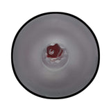 PUMPED SonicPull Masturbator Suction Vibration Red showing a close-up view of its smooth insertion sleeve.