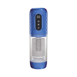 PUMPED Vortex Masturbator Metallic Blue with advanced suction and rotation technology for intense stimulation.