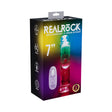 RealRock Wireless Rechargeable Remote Control Vibrating 7 in. Dildo Clear