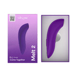 We-Vibe Melt 2 Pleasure Air Clitoral Stimulator Purple in packaging for enhanced intimate experiences.