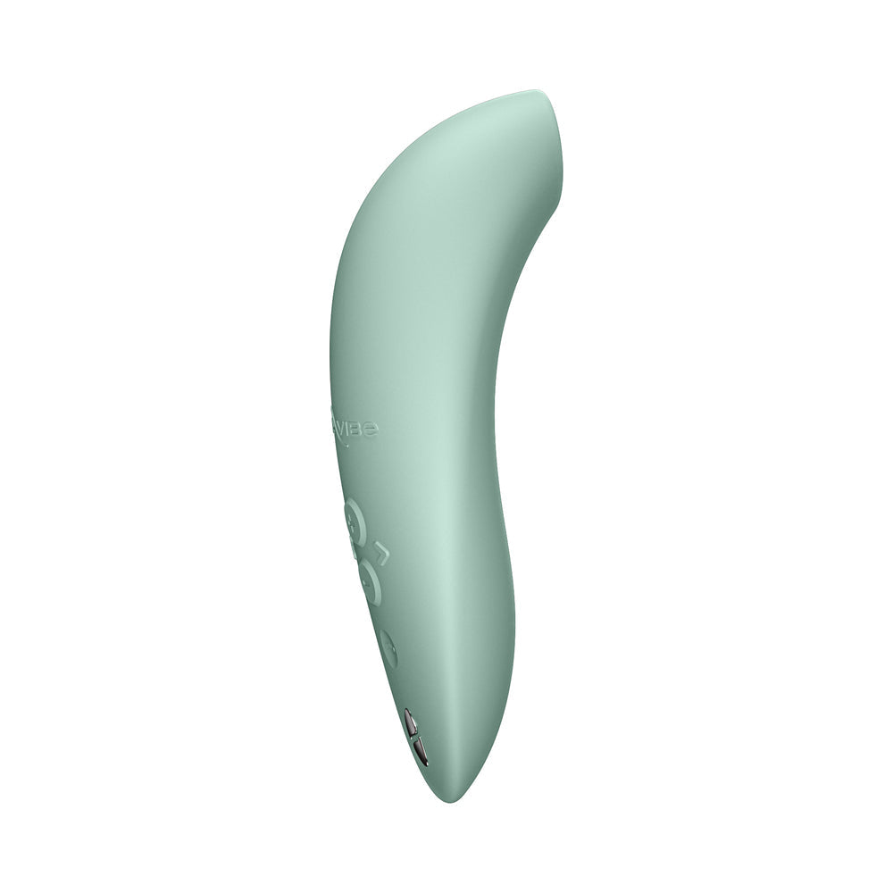 We-Vibe Melt 2 Pleasure Air Clitoral Stimulator Sage in a sleek, mint green design, perfect for intimate pleasure.