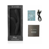 Je Joue Hera Flex Dual Rabbit Vibrator in packaging with accessories, user guide, and USB charger.