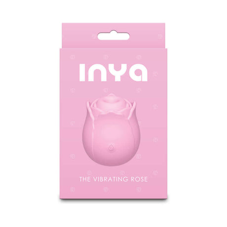 INYA The Vibrating Rose Pink in elegant packaging with a charming rose design for enhanced pleasure.