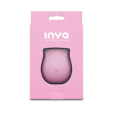INYA The Vibrating Rose Pink packaging featuring a charming rose-shaped design in pink.