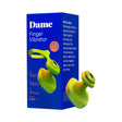 Dame Fin 2.0 Finger Vibrator Citrus packaging showing the innovative design and features of the product