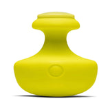 Dame Fin 2.0 Finger Vibrator Citrus featuring a smooth and ergonomic design in vibrant yellow.