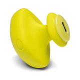 Dame Fin 2.0 Finger Vibrator Citrus in bright yellow color showcasing ergonomic design and intuitive features.