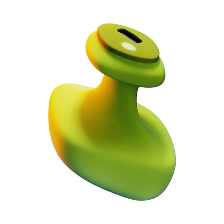 Dame Fin 2.0 Finger Vibrator Citrus in vibrant green color, ergonomically designed for enhanced pleasure.