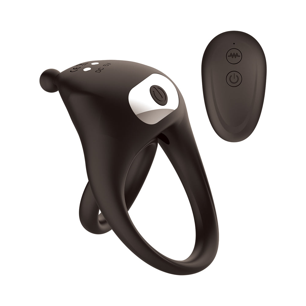 Cockpower Remote Control Pleasure Ring Black