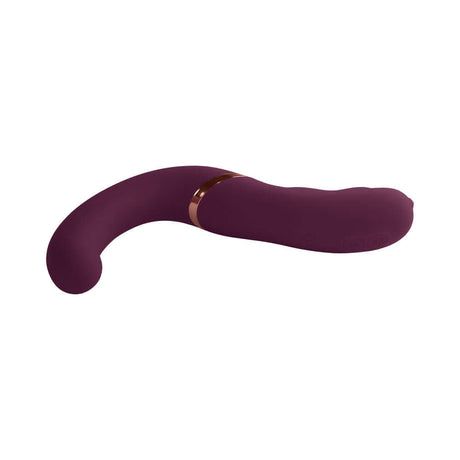 Rocks-Off Gemini Dual Stimulator Burgundy, a velvet-touch wearable vibrator for intimate pleasure.