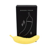 Banana Cream Air Pulse and G-Spot Vibrator in yellow design with packaging.