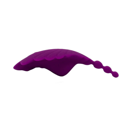 Shell Yeah Remote Controlled Wearable Panty Vibrator in a sleek purple design for discreet pleasure.