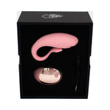 Orcasm Remote Controlled Wearable Egg Vibrator in box with remote and charger, designed for versatile stimulation.