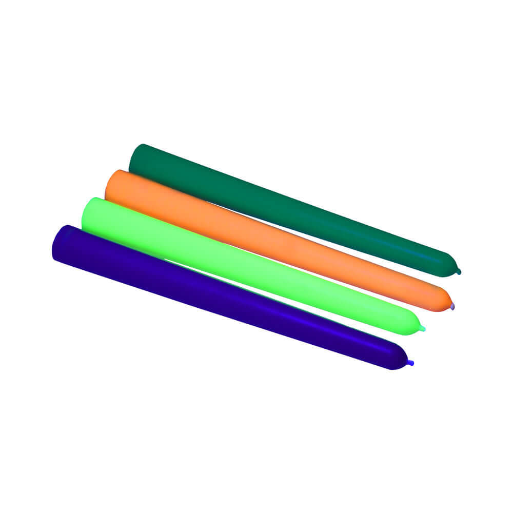 Master Series Glow Wax UV Blacklight Reactive Drip Candles Set of 4 in vibrant colors.